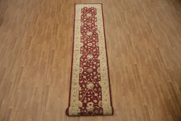 Oriental Wool Long Peshawar Runner Rug 3x17