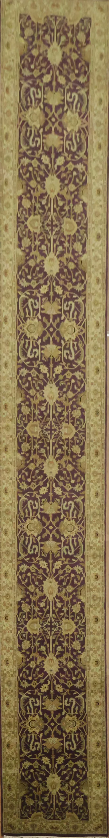 Luxury Palace Size Oriental Wool Agra Runner Rug3x20