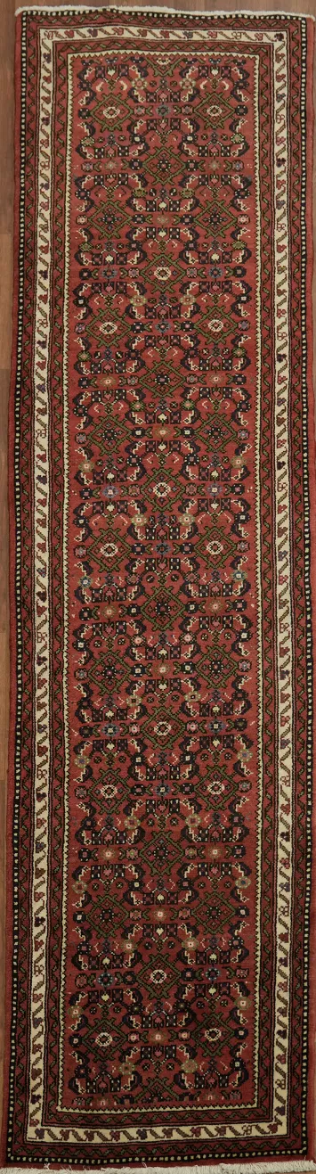 Persian Hamedan Runner Rug 3x9