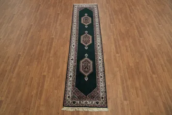 Elegant Green Runner Bidjar Oriental Runner Rug 2x10