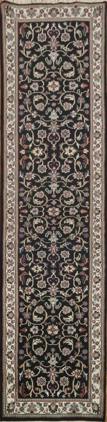 Exquisite Traditional Traditional Kashan Oriental Runner Rug 3x10
