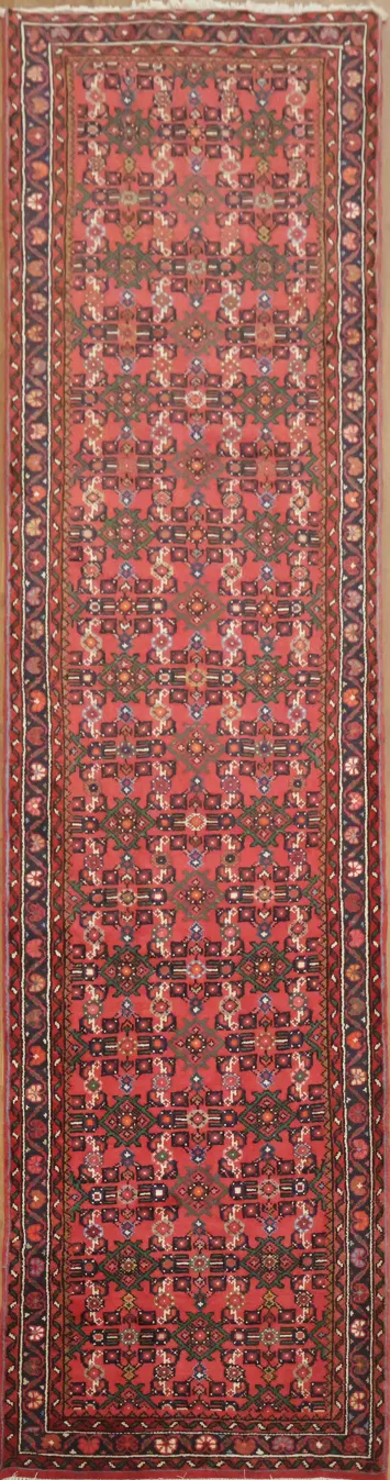 Traditional AllOver Persian Hamedan Runner Rug 3x10