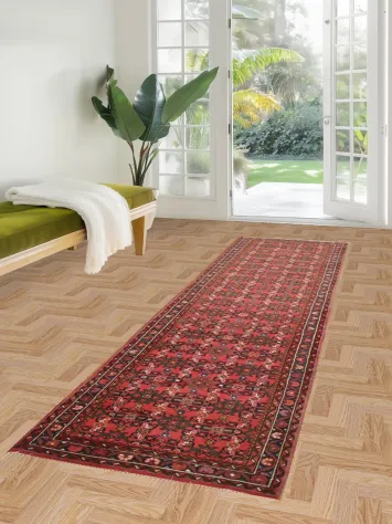 Traditional AllOver Persian Hamedan Runner Rug 3x10