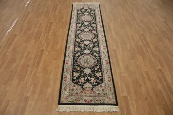 Intricate Floral Traditional Oriental Aubusson Runner Rug 3x10