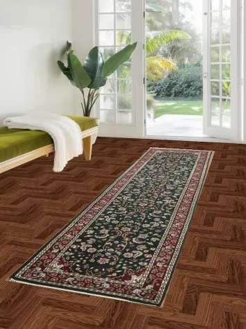 Classic Oriental Traditional Oriental Kashan Runner Rug 2x10