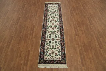 Classic Floral Traditional Oriental Kashan Runner Rug 3x10