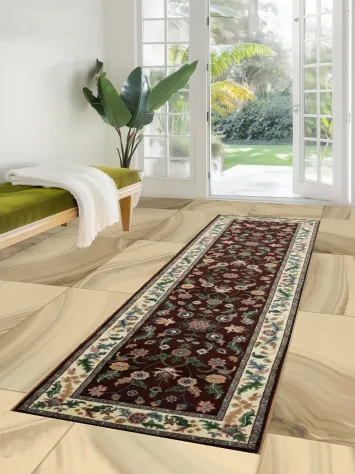 Intricate Traditional Oriental Kashan Runner Rug 3x10