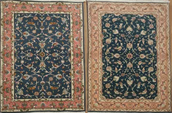 Pack of 2 Traditional FINE Persian Tabriz Area Rugs 5x3