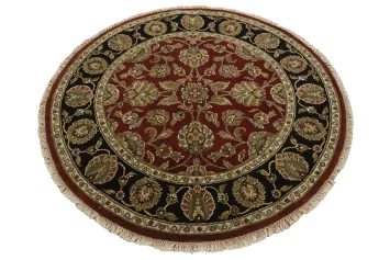 Traditional Oriental Agra Area Rug 5x5