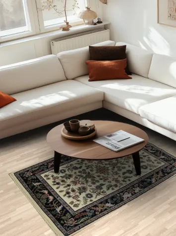 Elegant Floral Traditional Oriental Kashan Area Rug 4x6