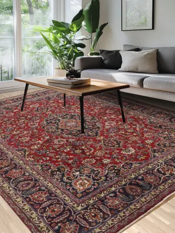 Luxurious Mashad Persian Area Rug 8x11