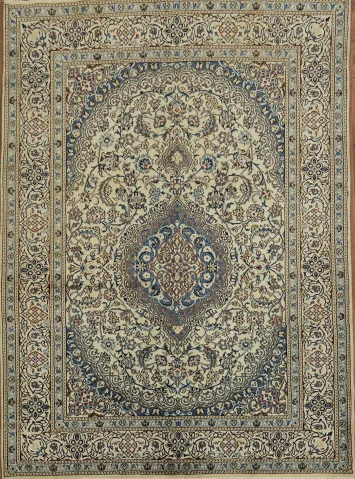 Luxurious Vintage Nain Persian Area Rug 7x9