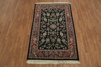 Stunning Top Quality Floral Wool Oriental Rug 4x6