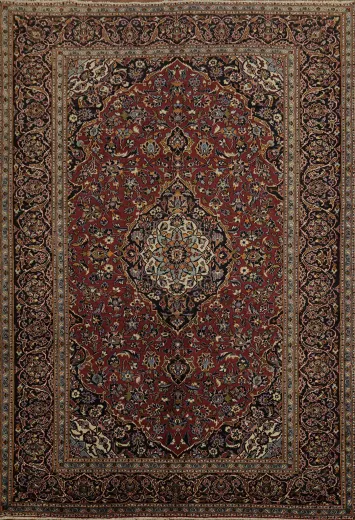 Kashan Persian Area Rug 8x12