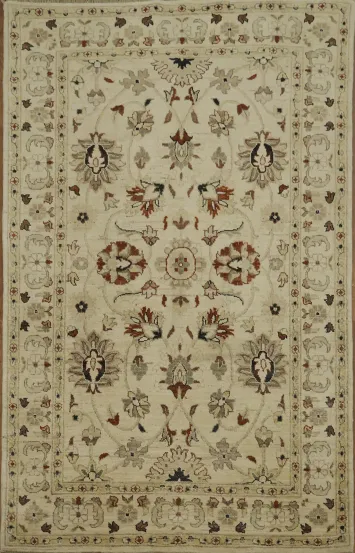 Classic Handwoven Ziegler Rug with Ornate Patterns and Textures 4x6