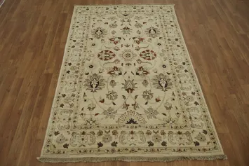 Classic Handwoven Ziegler Rug with Ornate Patterns and Textures 4x6