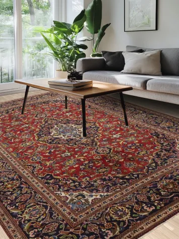 Exquisite Traditional Kashan Persian Area Rug 8x11