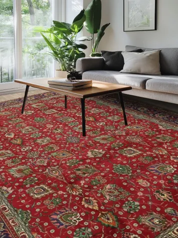 Traditional All-Over Floral Tabriz Persian Area Rug 10x13