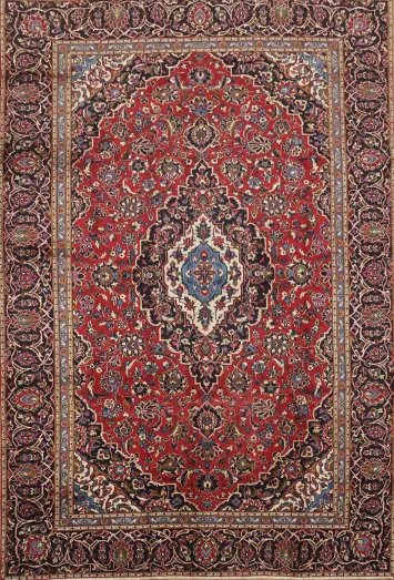 Rich Traditional Kashan Persian Area Rug 8x11