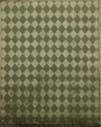 Classic Green Diamond Design Modern Nepalese Oriental Area Rug 8x11