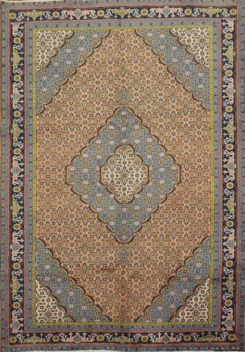 Classic Rectangle Tabriz Persian Area Rug 6x9