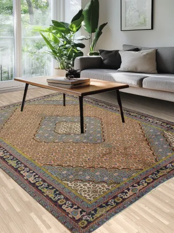 Classic Rectangle Tabriz Persian Area Rug 6x9