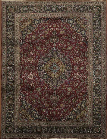 Classic Medallion Kashmar Persian Floral Area Rug 8x11