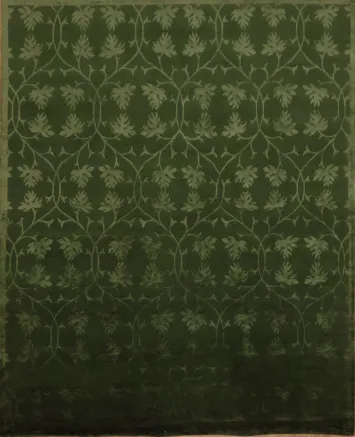 Vintage-Style Green Nepalese Rug Perfect for Sophisticated Spaces 8x10