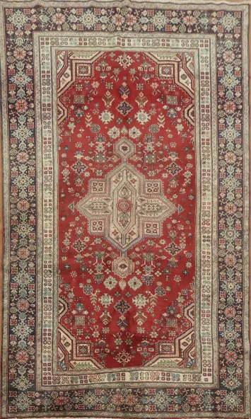 Vintage-Inspired Joshaghan Persian Area Rug 5x9
