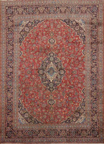 Elegant Red Mashad Persian Area Rug 10x13