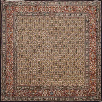 Elegant Living Room Vegetable Dye Tabriz Persian Area Rug 7x7