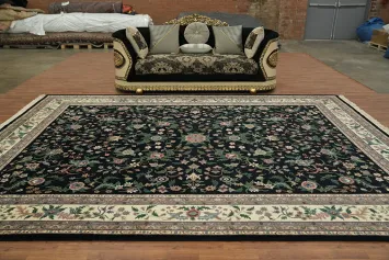 Intricate Floral Elegance: Traditional Kashan Oriental Area Rug 10x14