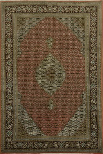 Super Fine Traditional Tabriz-Mahi Persian Area Rug 7x10