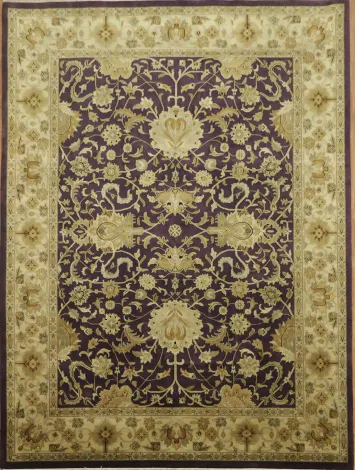 Luxurious Floral Agra Oriental Area Rug 9x12
