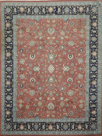 FINE Luxurious Red Vegetable Dye Tabriz Persian Area Rug 9x12