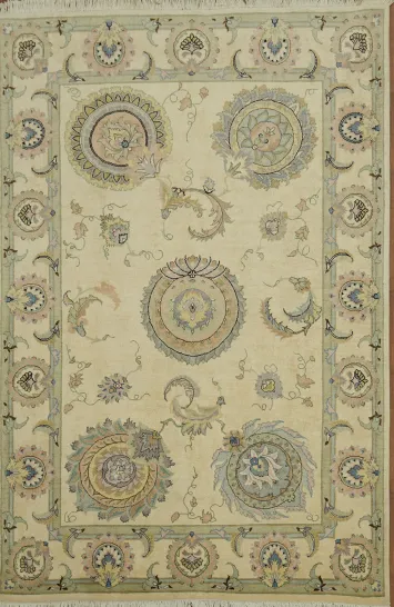 Sophisticated Decorative Tabriz Persian Area Rug 6x10