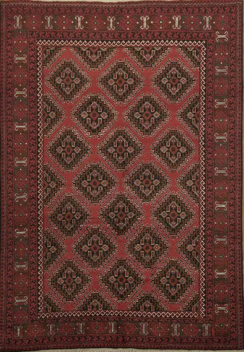 Handcrafted Tradition: Traditional Elegance: Balouch Oriental Area Rug 7x10