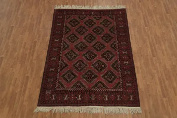 Handcrafted Tradition: Traditional Elegance: Balouch Oriental Area Rug 7x10