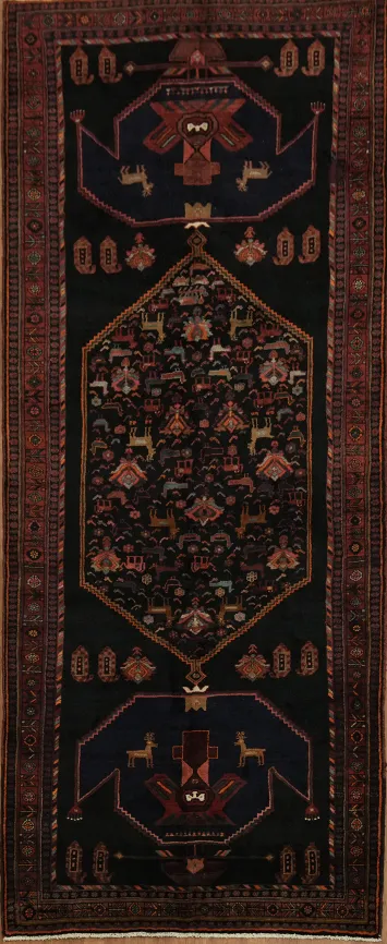 Stunning Handcrafted Hamedan Persian Area Rug 5x12