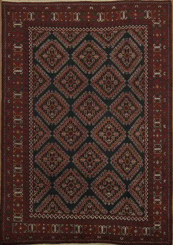 Traditional Handcrafted Traditional Balouch Oriental Area Rug 7x9