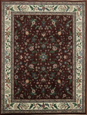 Elegant Floral Pattern Traditional Kashan Oriental Area Rug 7x10