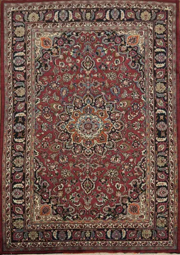 Luxurious Persian Mashad Area Rug 7x9
