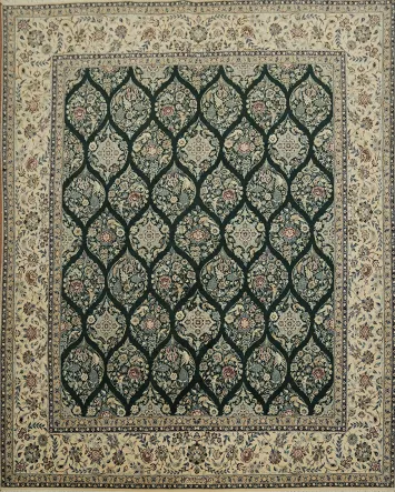 Super Fine Vegetable Dye Nain Toodeshk Persian Area Rug 7x8