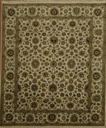 Elegant Floral Pattern Traditional Agra Oriental Area Rug 8x10