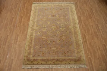Luxurious Hand-Knotted Vegetables Dye Oushak Turkish Area Rug 7x10