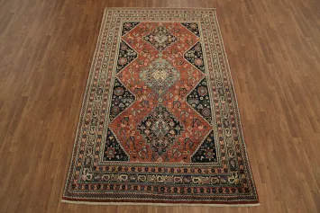 Elegant Classic Shiraz Tribal Persian Rug 6x9