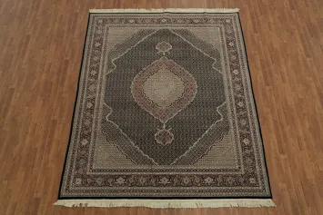 Intricately Designed Traditional Tabriz-Mahi Oriental Area Rug 8x8