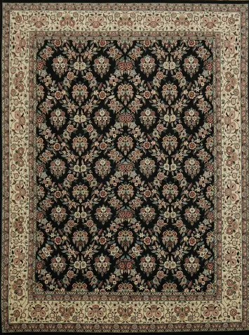 Elegant Floral Motif Tabriz Oriental Area Rug 9x12