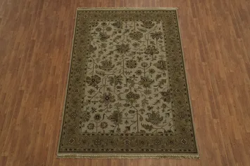 Intricate Patterned Traditional Oriental Sumak Area Rug 6x9