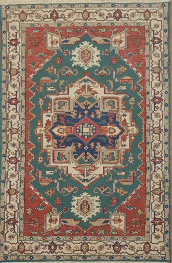 Traditional Sumak Heriz-Serapi Oriental Area Rug 6x9